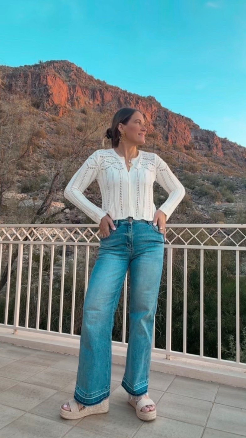 Can’t get enough of this gorgeous sweater! This is from a recent new collection that social threads dropped! Paired it with denim jeans and a cute sandal.

#LTKSeasonal #LTKMidsize #LTKOver40