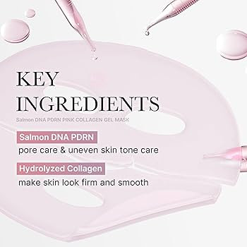 medicube Salmon DNA PDRN pink collagen jelly gel mask | overnight face mask for glass glow skin- ... | Amazon (US)