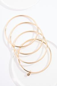 Classic Gold Extra Large Bangle Bracelet Set | Cato Fashions