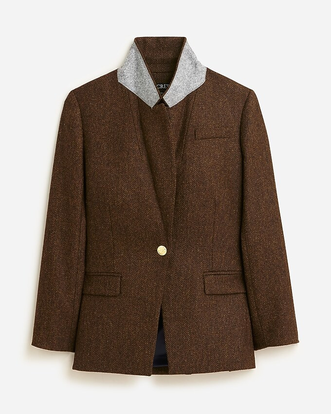 Willa blazer in brown herringbone | J. Crew US