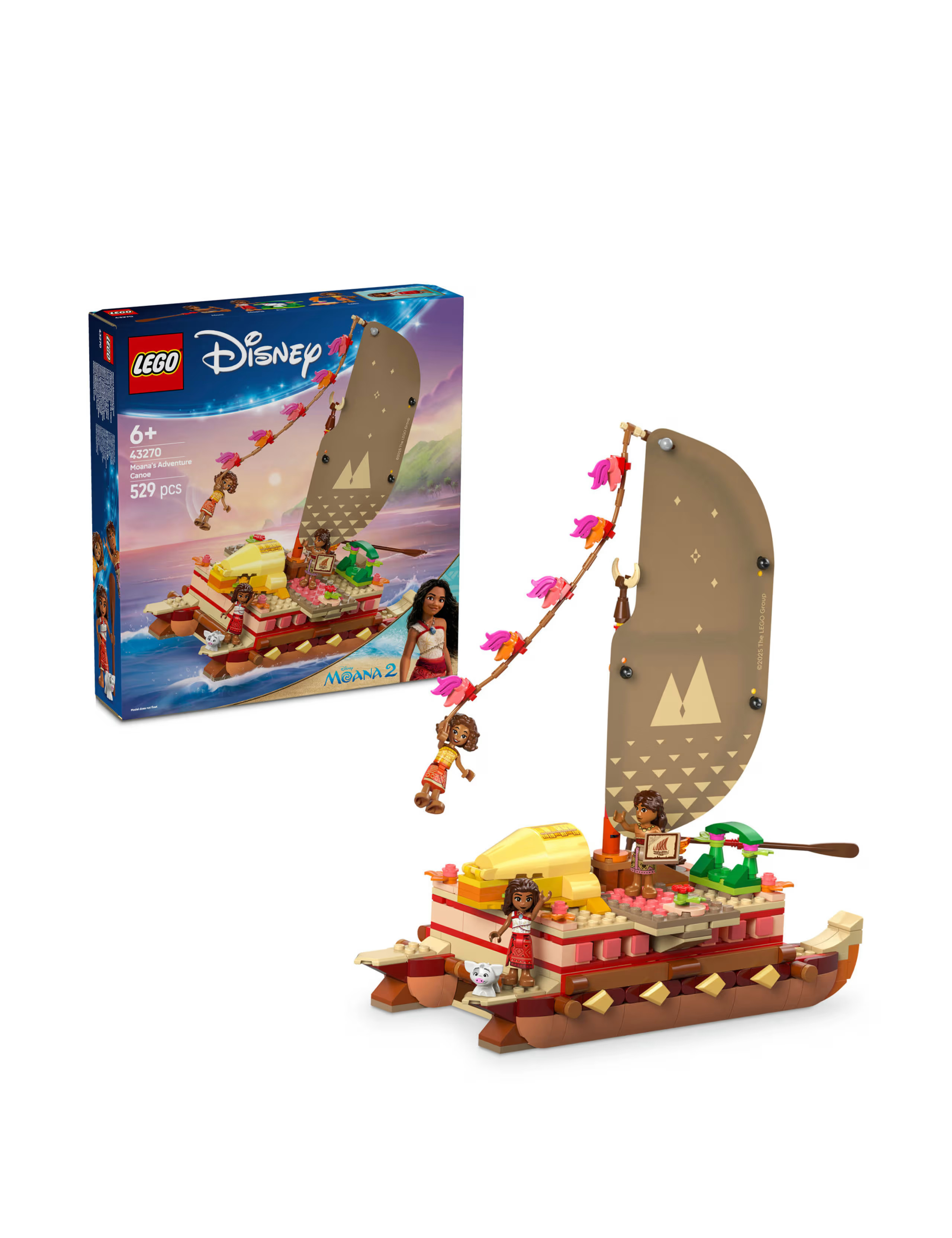 LEGO Disney Princess Moana's Adventure Canoe 43270 (6+ Yrs) | Marks & Spencer (UK)