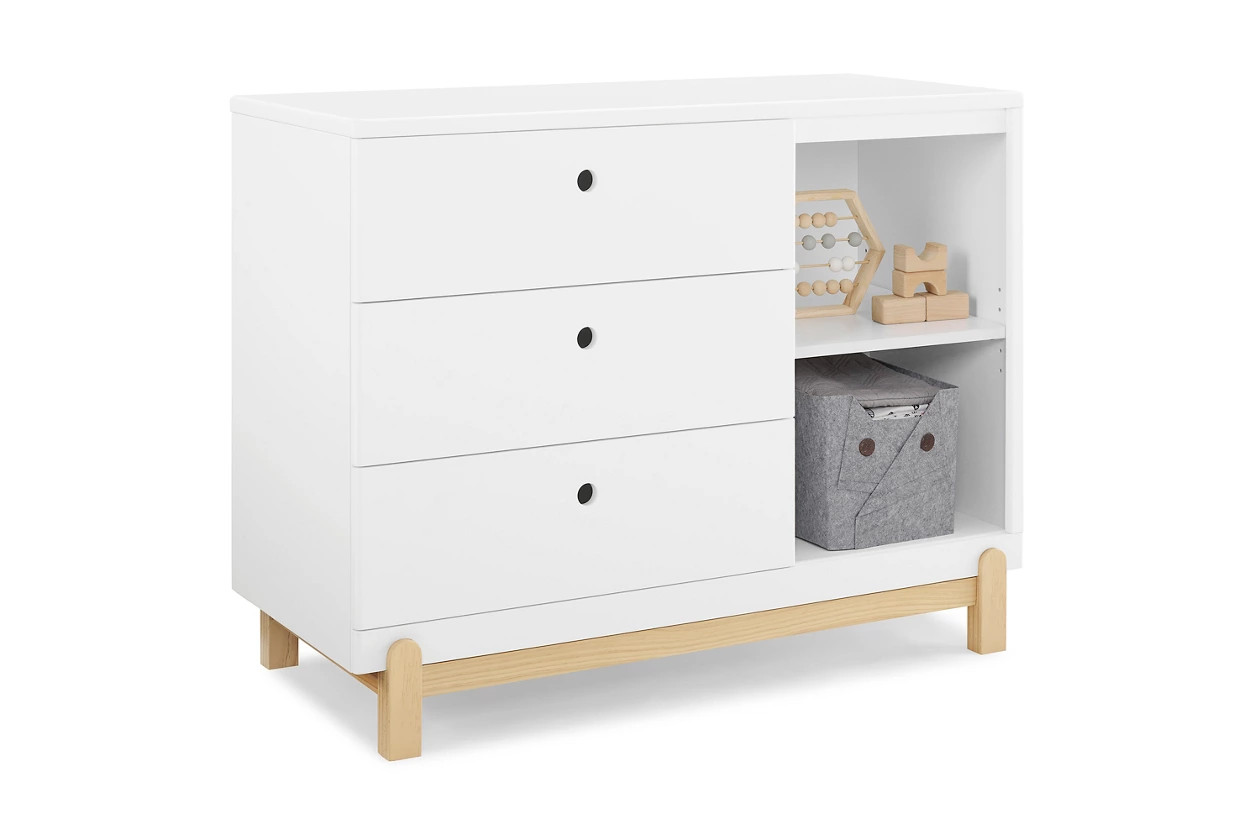 Delta Children Poppy 3 Drawer Dresser With Cubbies | Ashley