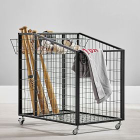 Industrial Metal Storage Gear Cart | Pottery Barn Teen