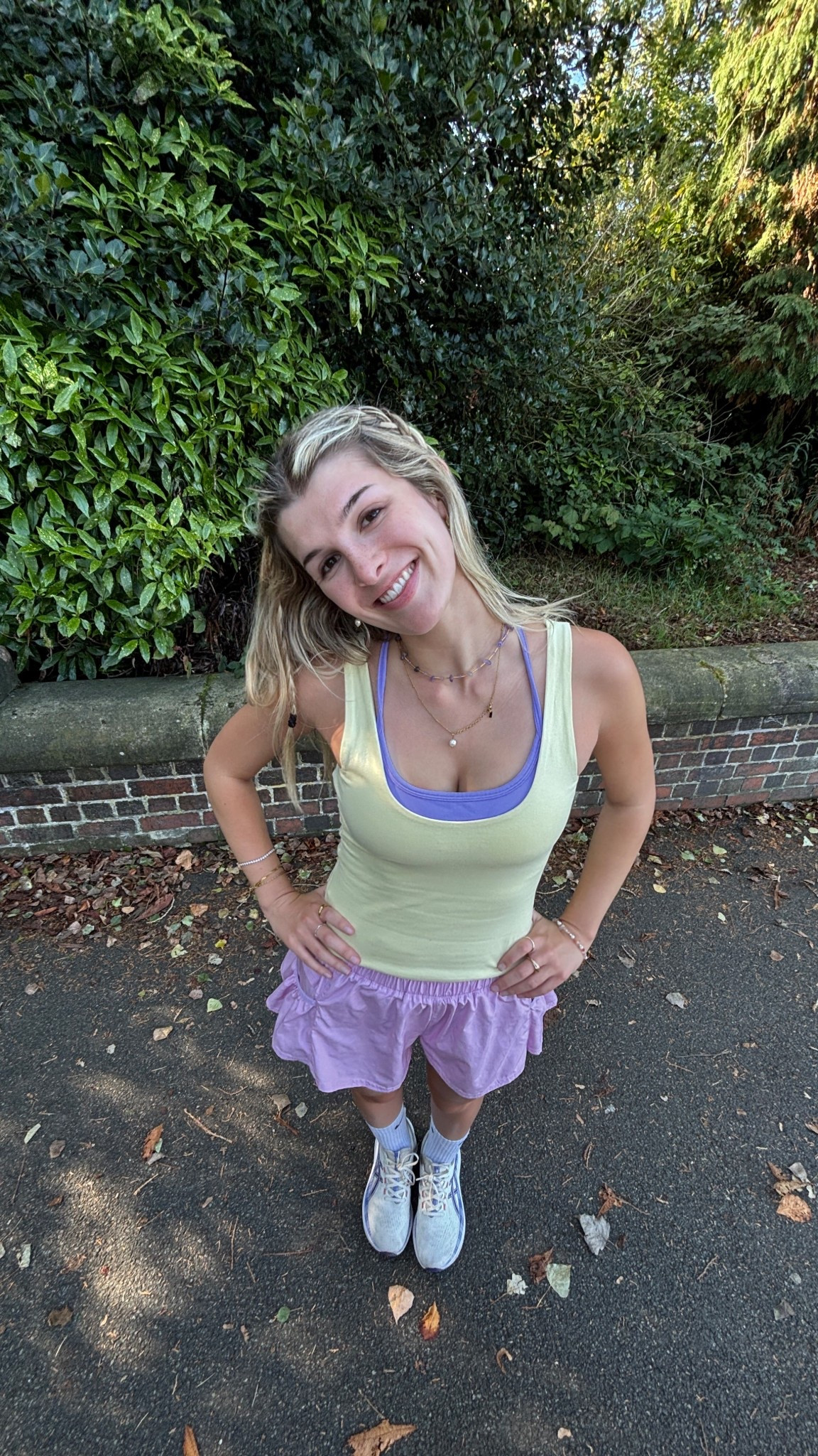 A colourful run outfit💛💗💜 

#LTKfitness #LTKautumn #LTKuk