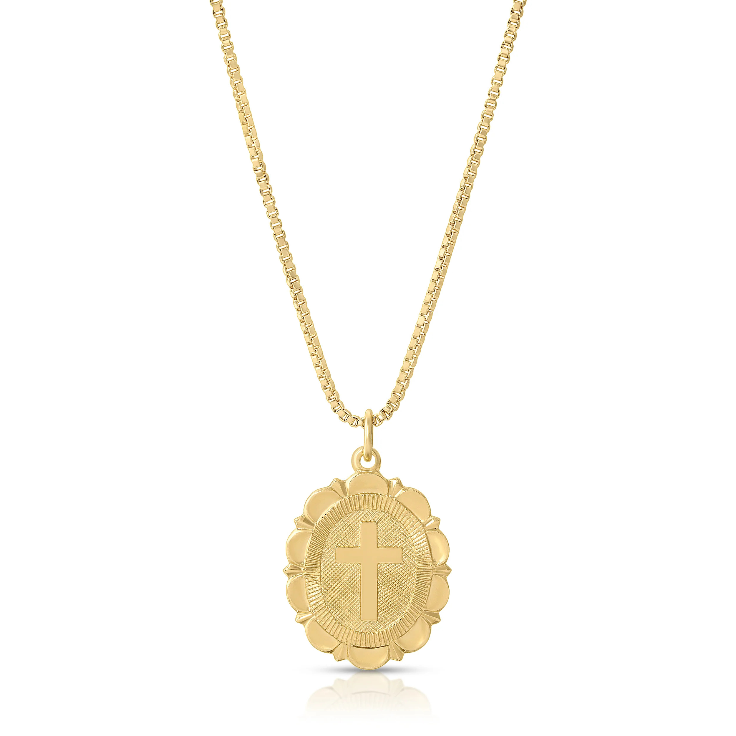 Gold Filled Scalloped Cross | Joy Dravecky