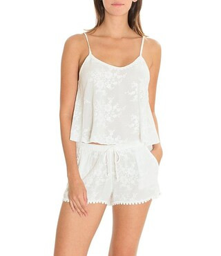 Bird Song Embroidered Coordinating Pajama Set | Dillard's