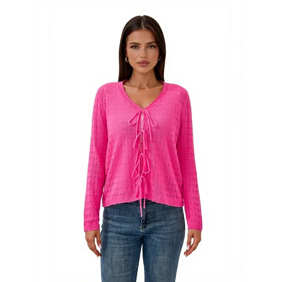 Women’s Pretty Garden TIE CARDIGAN-TIE CARDIGAN | Walmart (US)