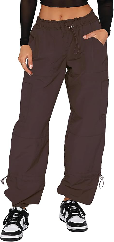 Y2K Cargo Pants Women Baggy - Parachute Pants for Women | Amazon (US)