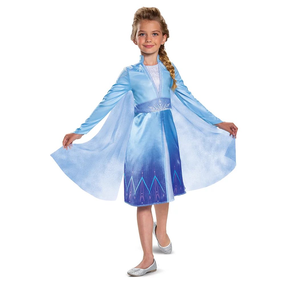 Disguise Disney Frozen Elsa Classic Girl's Halloween Fancy-Dress Costume, for Child Plus Size | Walmart (US)