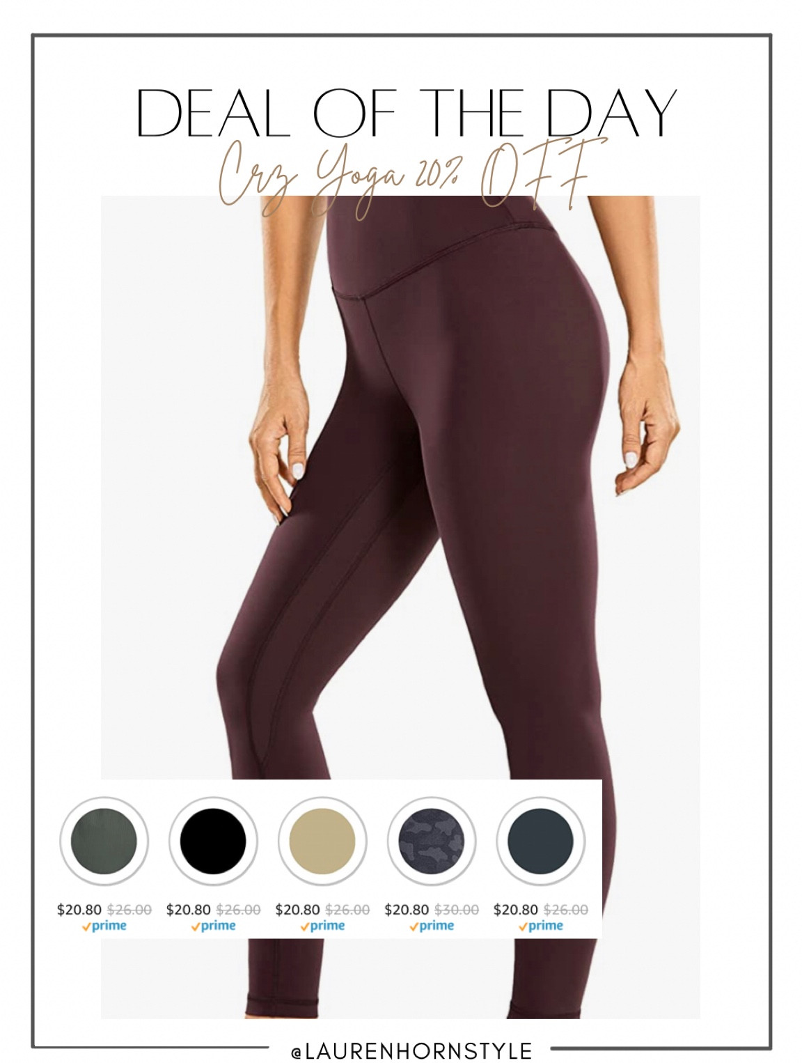 Crz yoga on prime is 20% off today only. My fav leggings! 

#LTKsalealert #LTKunder50 #LTKSeasonal
