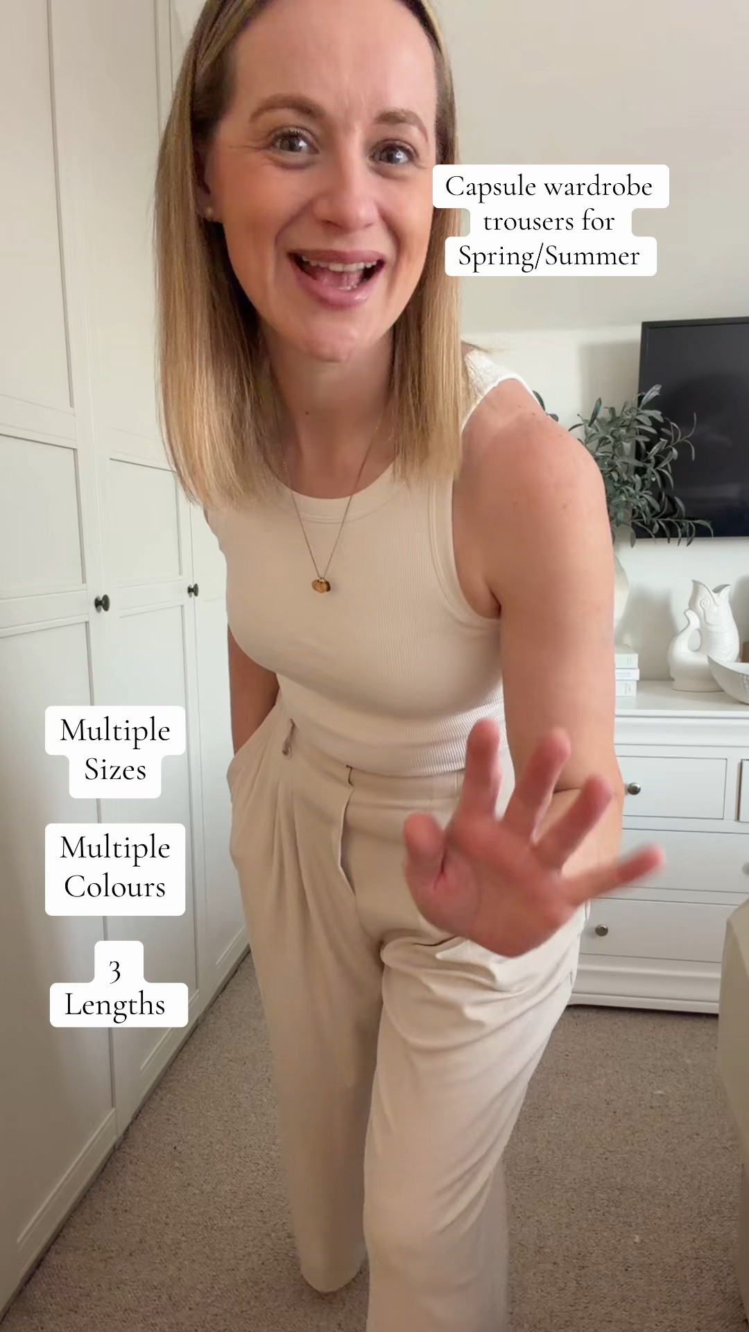 Capsule wardrobe trousers for the summer