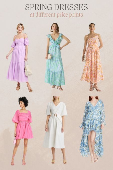 Spring dresses for occasions and holidays! Mother’s Day, Easter, baby showers, wedding showers. 

#LTKSeasonal #LTKwedding #LTKunder100