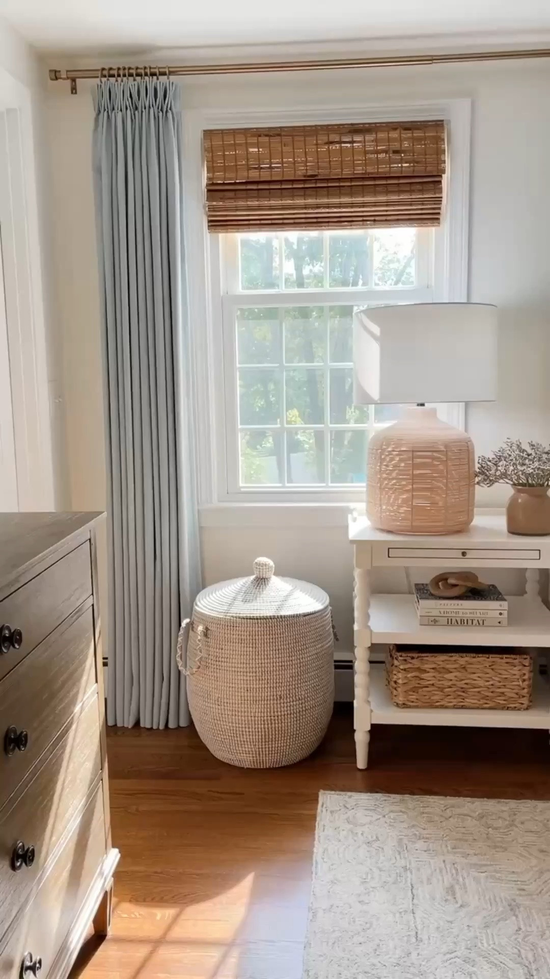Modern coastal bedroom design inspiration! Neutrals, white, and soft touches of blue. Lamp, throw blanket, and blinds are all on sale!

#LTKHome #LTKSaleAlert