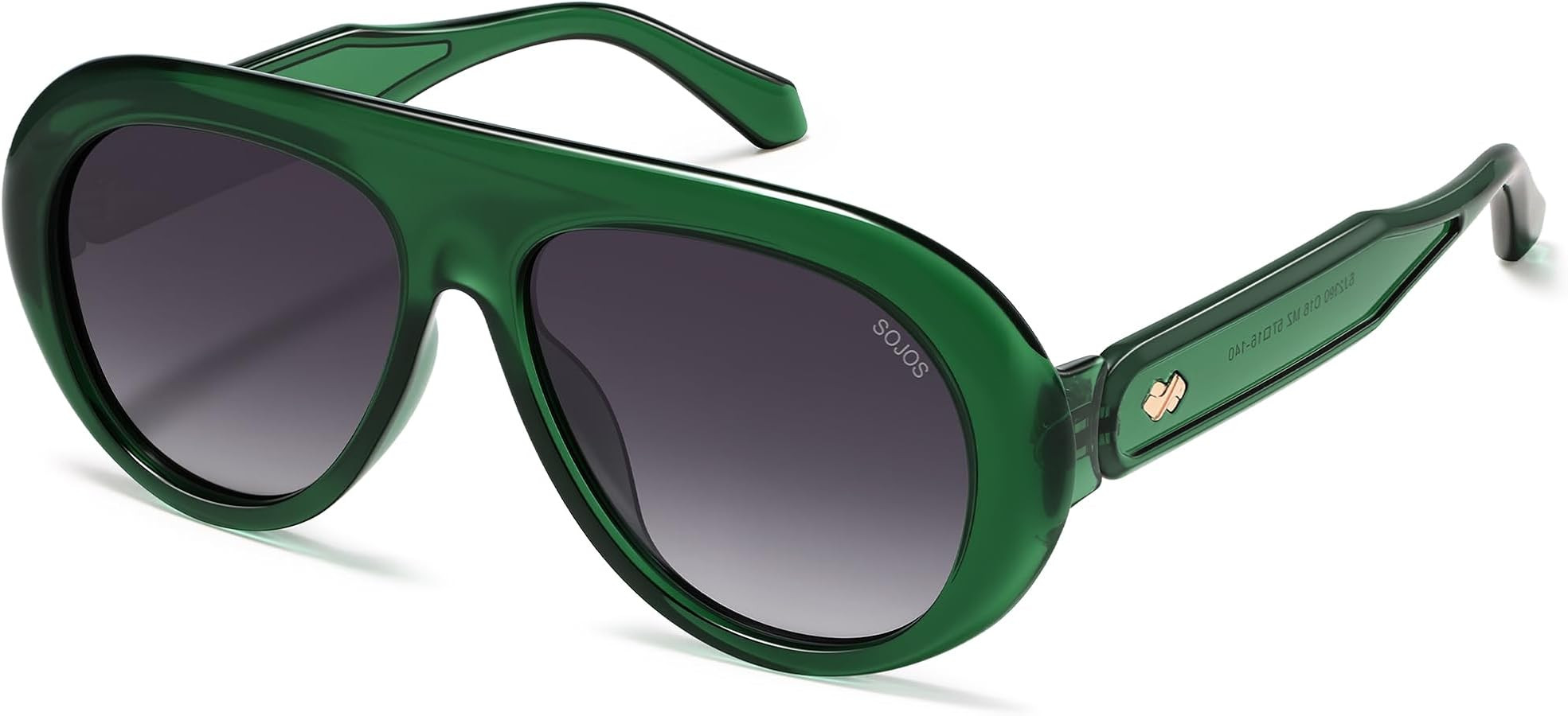 SOJOS Trendy Oversized Polarized Aviator Sunglasses Womens Men SJ2390 | Amazon (US)