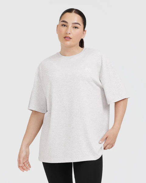 Classic Oversized Lightweight T-Shirt 
 Grey Marl | Oner Active (UK / US)