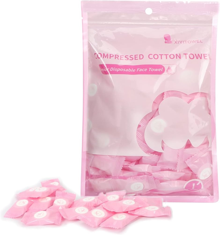 Colorlife Compressed Towels 100 PCS Disposable Portable Face Towel Mini Tablets Cotton Coin Tissu... | Amazon (US)
