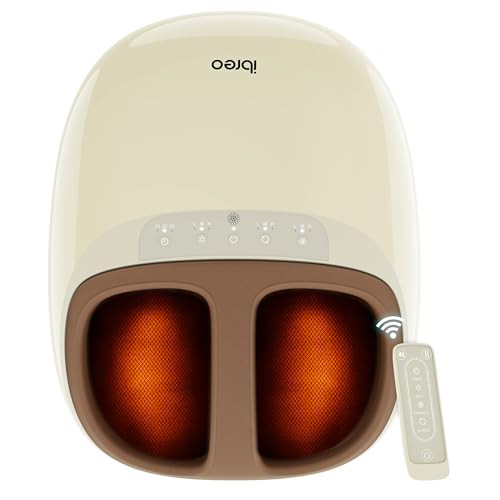 ibreo Shiatsu Foot Massager with Heat, Deep Kneading Therapy, Air Compression, Mother’s Day Gift for Mom, for Foot Neuropathy, Plantar Fasciitis, Tired & Pain Relief, for Men Women Size up to 13 | Amazon (US)
