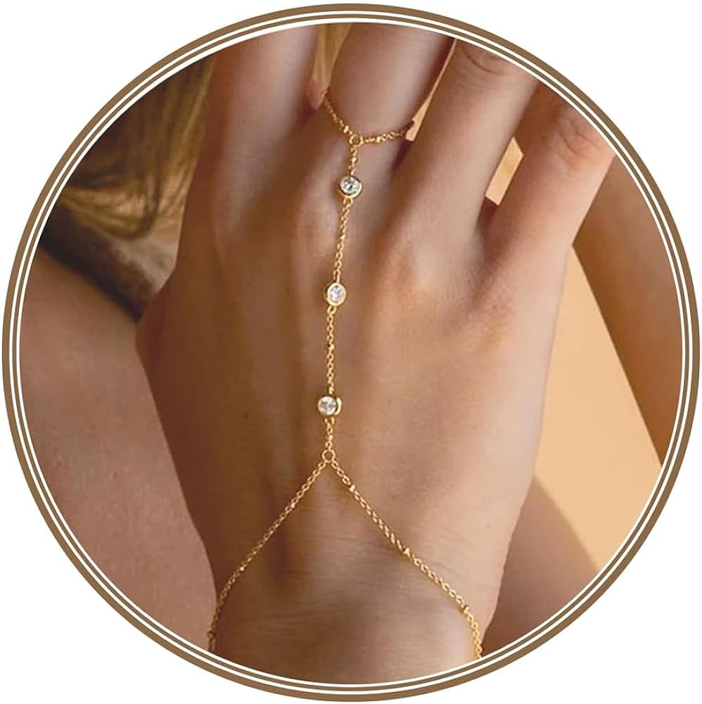 Gold Bracelets Set for Women Stack, Chunky Thick Bracelets Stack for Women Trendy, Simple Dainty ... | Amazon (US)