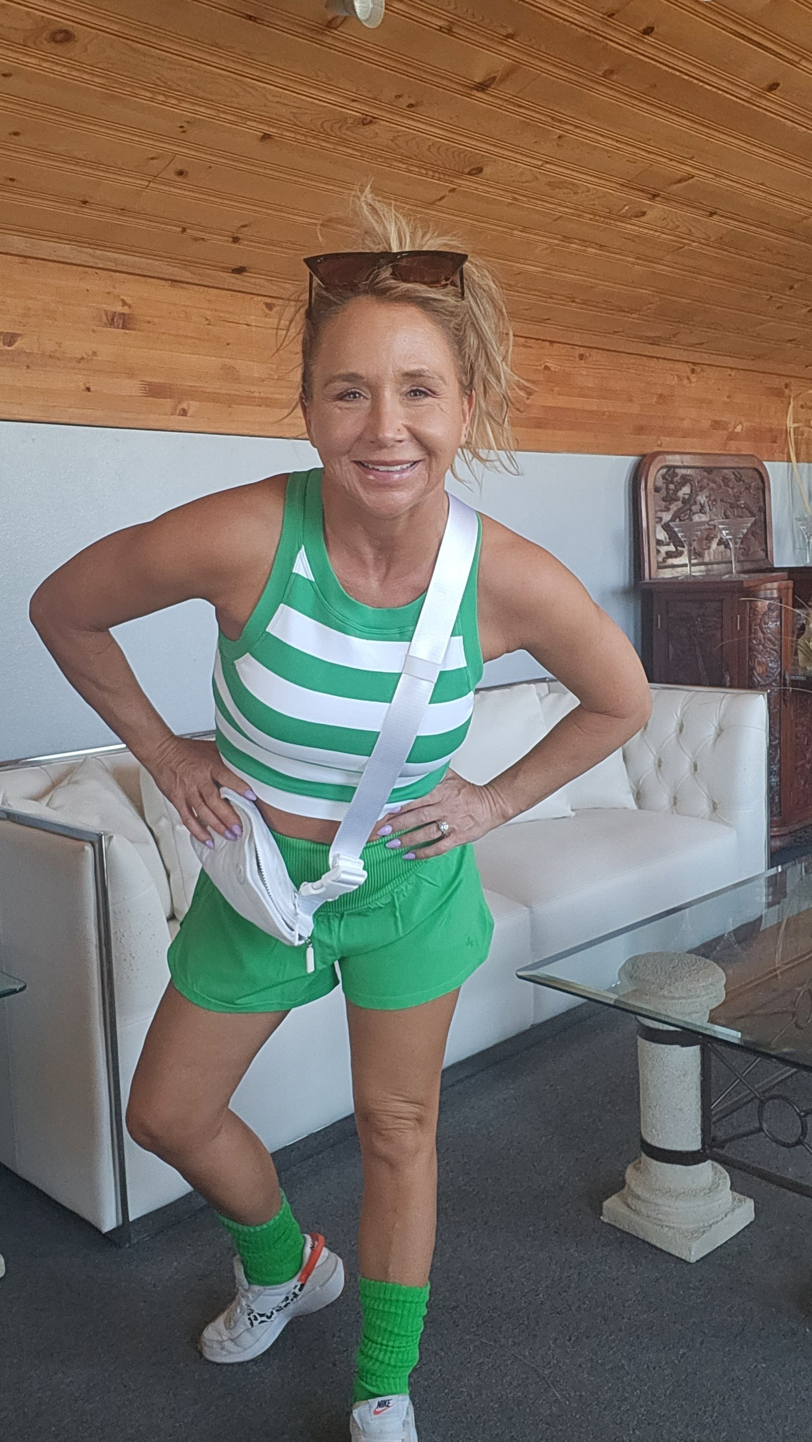 It's a beautiful day.  Time to walk the boys!!!Outfit Tank Target size medium Shorts Target size small Socks Amazon Shoes Nike size 6Crossbody Bag Lululemon Sunglass Amazon 

#LTKActive #LTKSaleAlert #LTKPetite