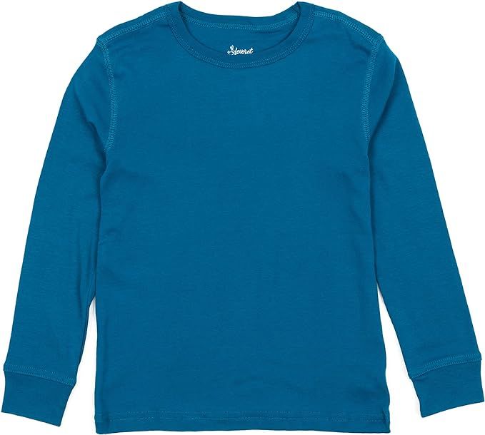 Leveret Long Sleeve Boys Girls Kids & Toddler T-Shirt 100% Cotton (2-14 Years) Variety of Colors | Amazon (US)