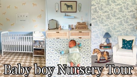 Classic baby blue boy nursery decor