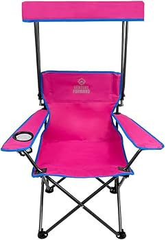 Youth Outdoor Canopy Chair with Adjustable Shade, Folding Kids Camping Chair with Cup Holder and ... | Amazon (US)