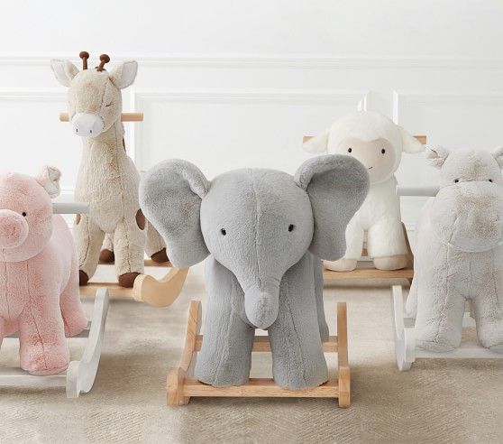 Elephant Critter Nursery Rocker | Pottery Barn Kids