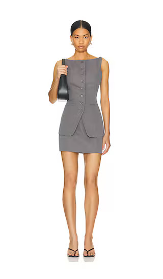 Moxie Skirt Set in Grey | Revolve Clothing (Global)