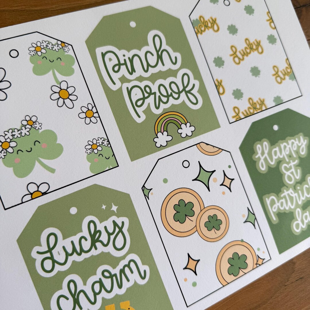 PRINTABLE St Patrick's Day Gift Tags, St Patrick's Day Cards, St Patrick's Day Printable Party De... | Etsy (US)