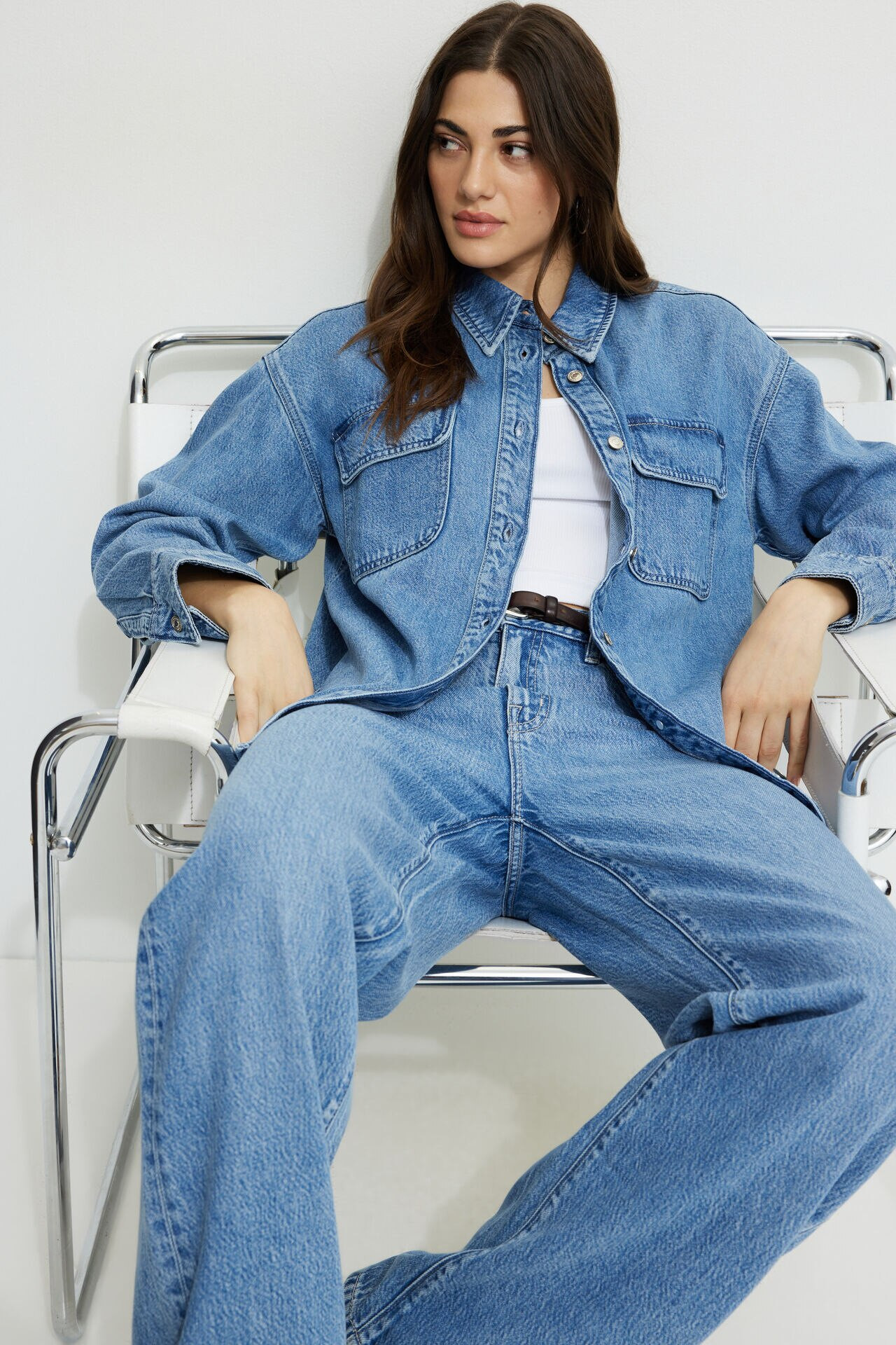 Sydney Mid Rise Baggy Fit Tencel™ Jeans | Dynamite Clothing