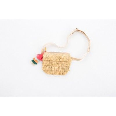 Jungalow by Justina Blakeney RFID Hip Pack - Raffia Fringe | Target