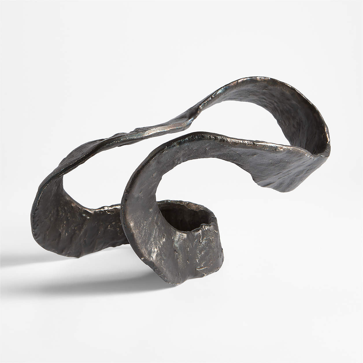 Rotolo Aluminum Ribbon Sculpture | Crate & Barrel | Crate & Barrel