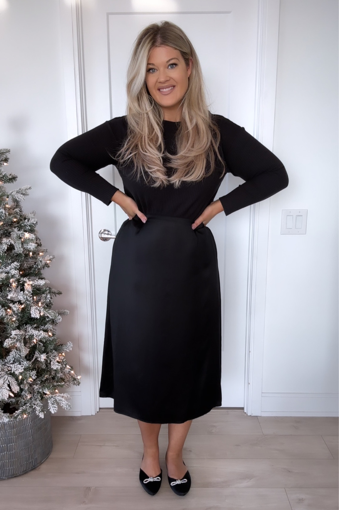 Affordable Holiday Outfit from Walmart! Size Large in skirt but it’s roomy, size large in top!

#LTKSeasonal #LTKunder50 #LTKHoliday