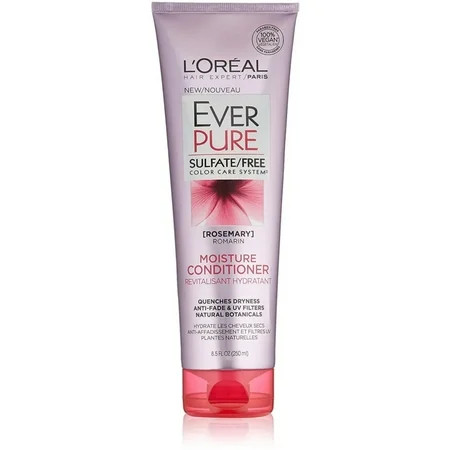 L'Oreal Paris Hair Expertise EverPure Moisture Conditioner, Rosemary 8.5 oz (Pack of 4) | Walmart (US)