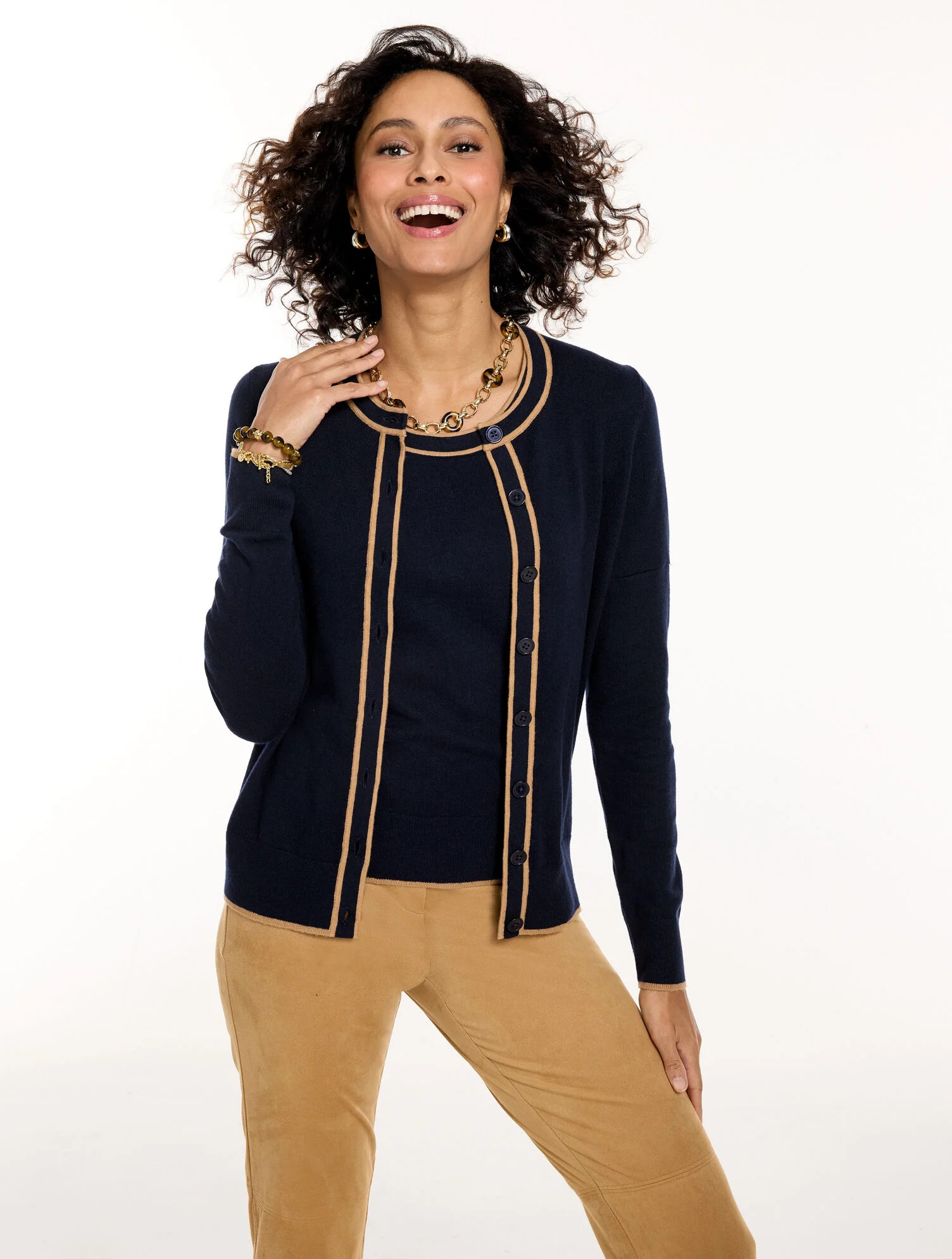 Charming Cardigan - Tipped | Talbots