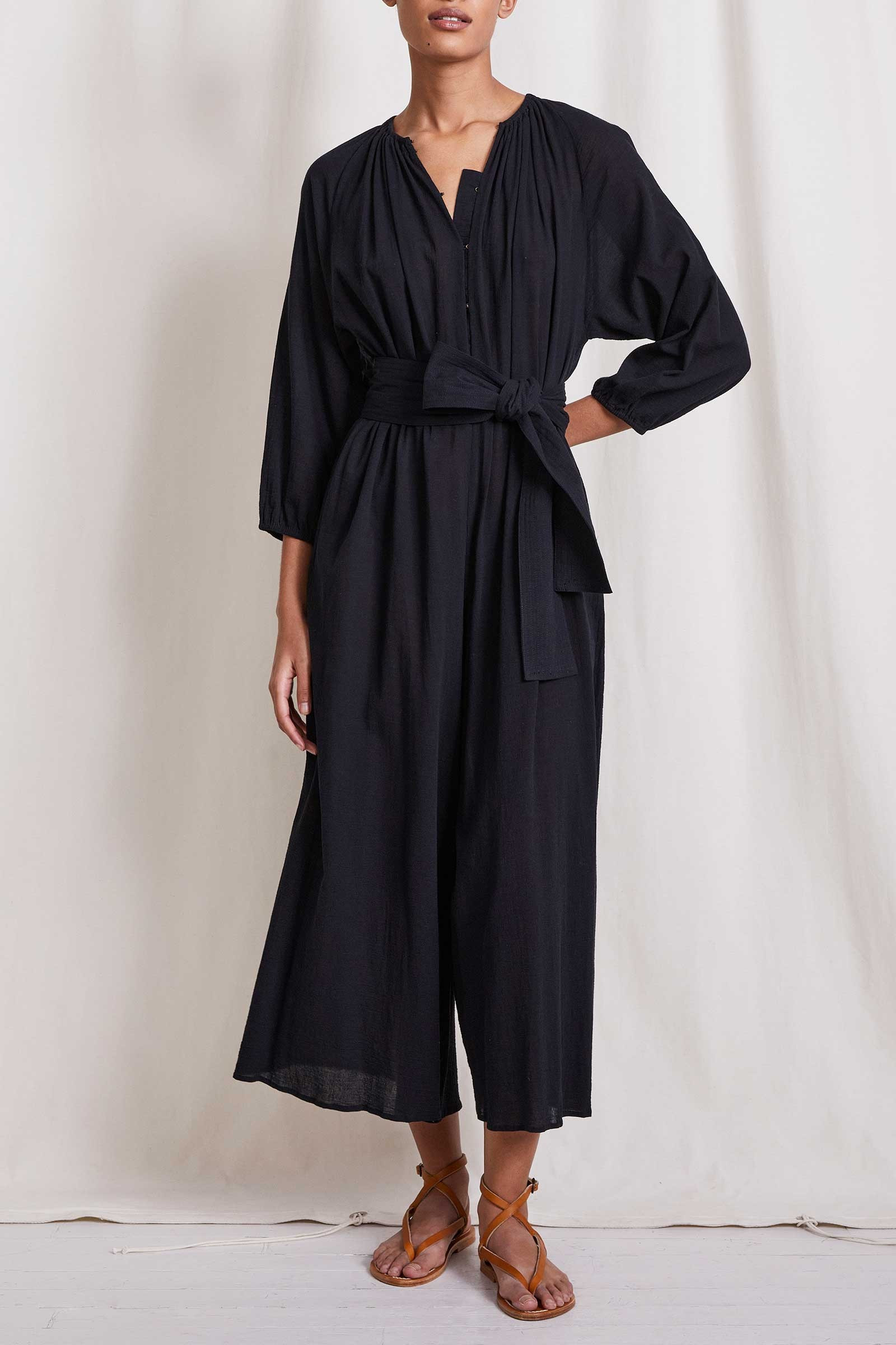 Isla Wideleg Jumpsuit - Crepe | Apiece Apart | Apiece Apart