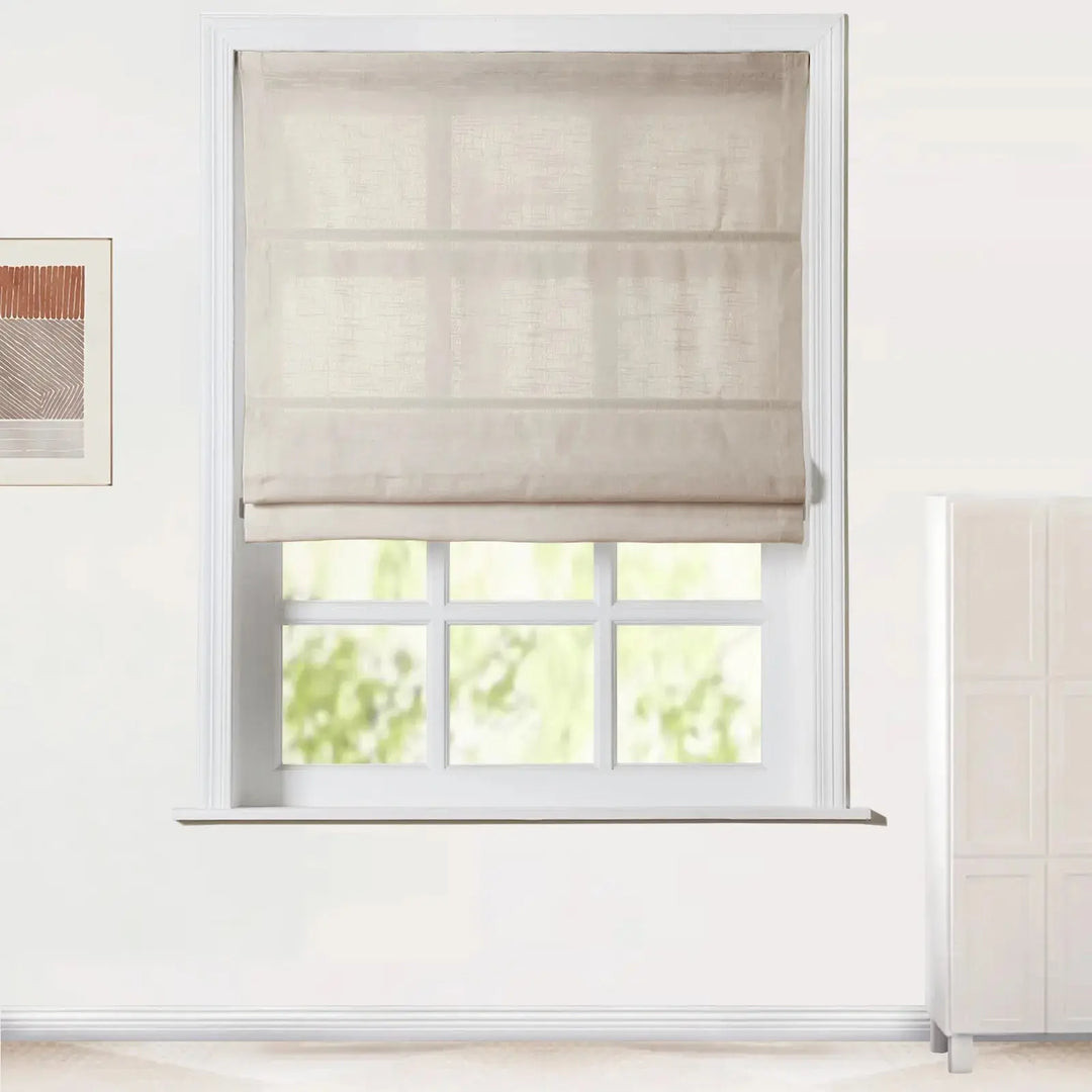 Jawara Linen Cotton Roman Shade Cordless | TWOPAGES