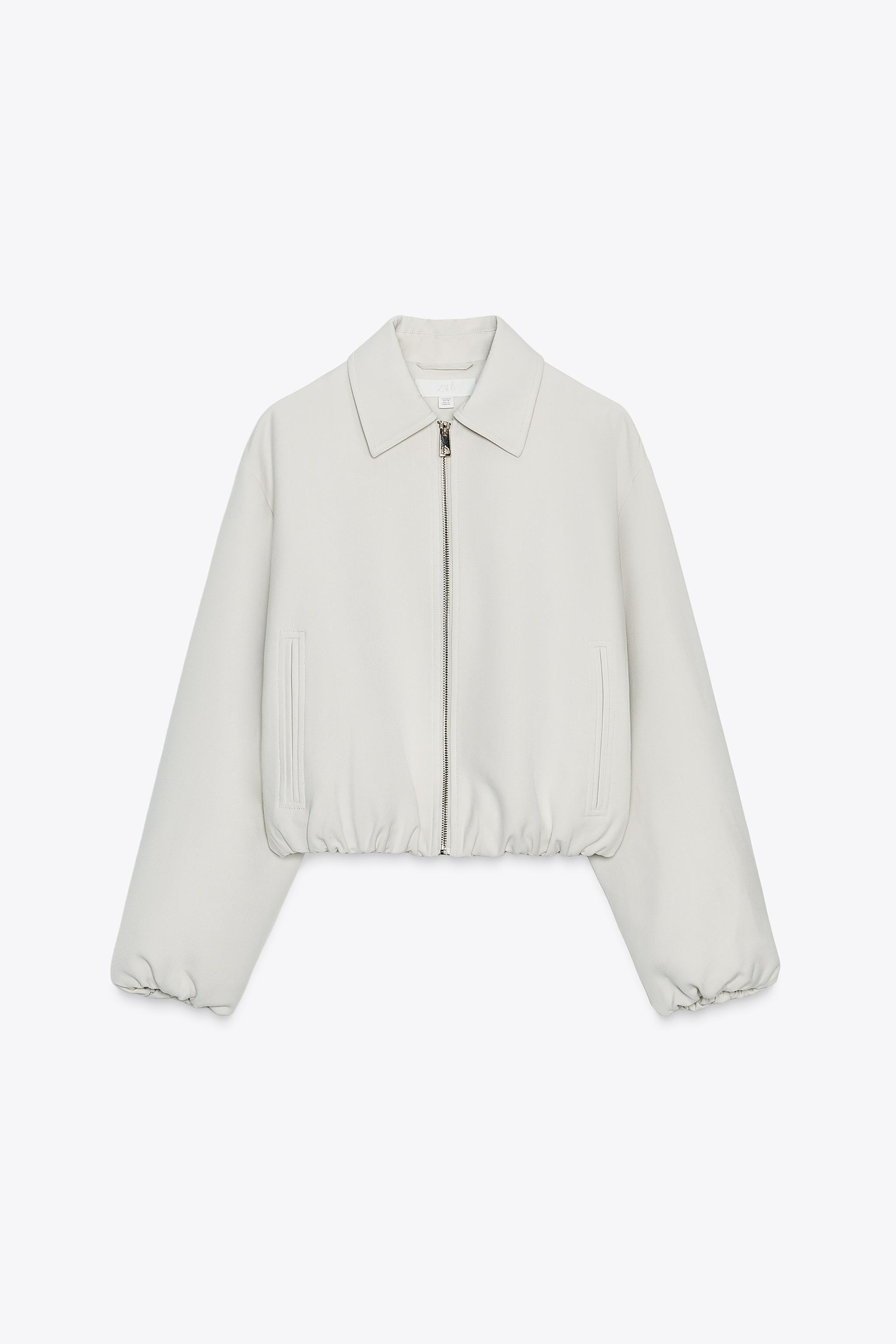 PUFFED ZIPPERED BOMBER JACKET | Zara US