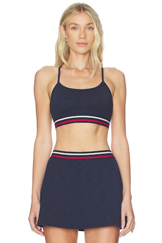 Splits59 Cali Active Rib Sports Bra in Heather Indigo from Revolve.com | Revolve Clothing (Global)