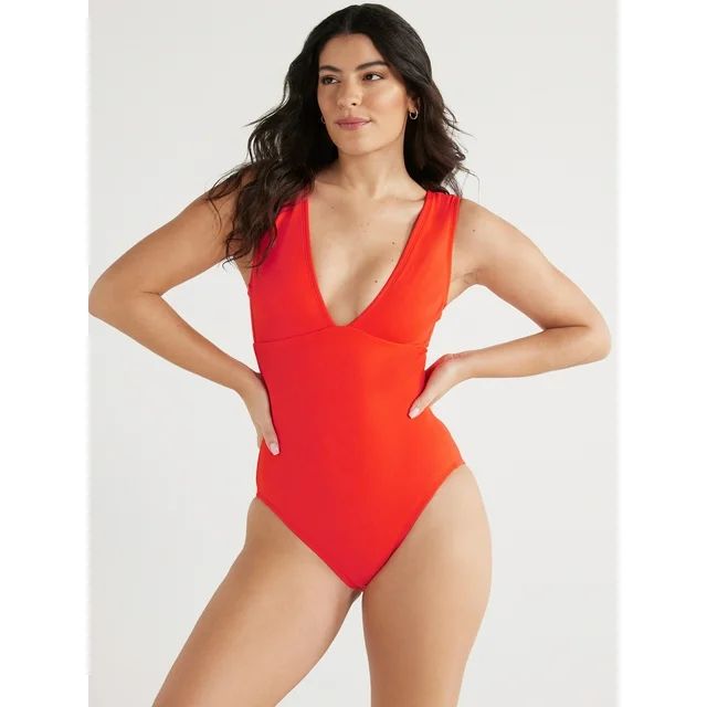 Sofia by Sofia Vergara Women's and Plus Carmen One Piece Swimsuit with Shaping Curvetex®, Sizes ... | Walmart (US)