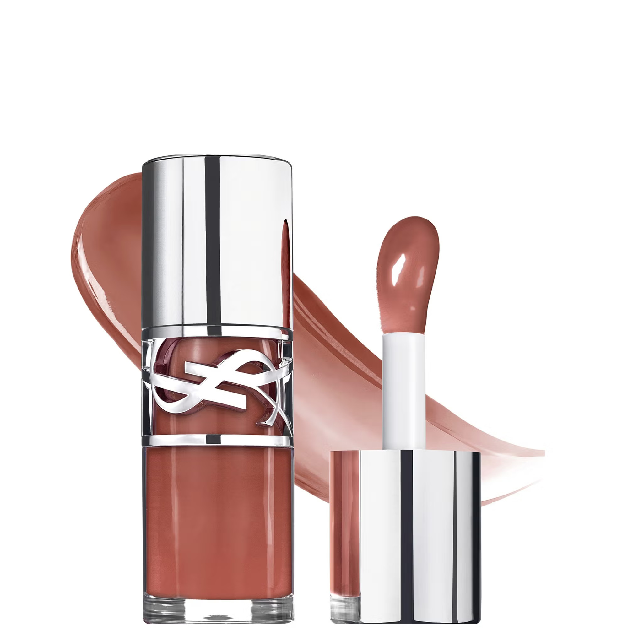Yves Saint Laurent Loveshine Plumping Lip Oil Gloss Honey Pure Love - 4 | Look Fantastic (UK)