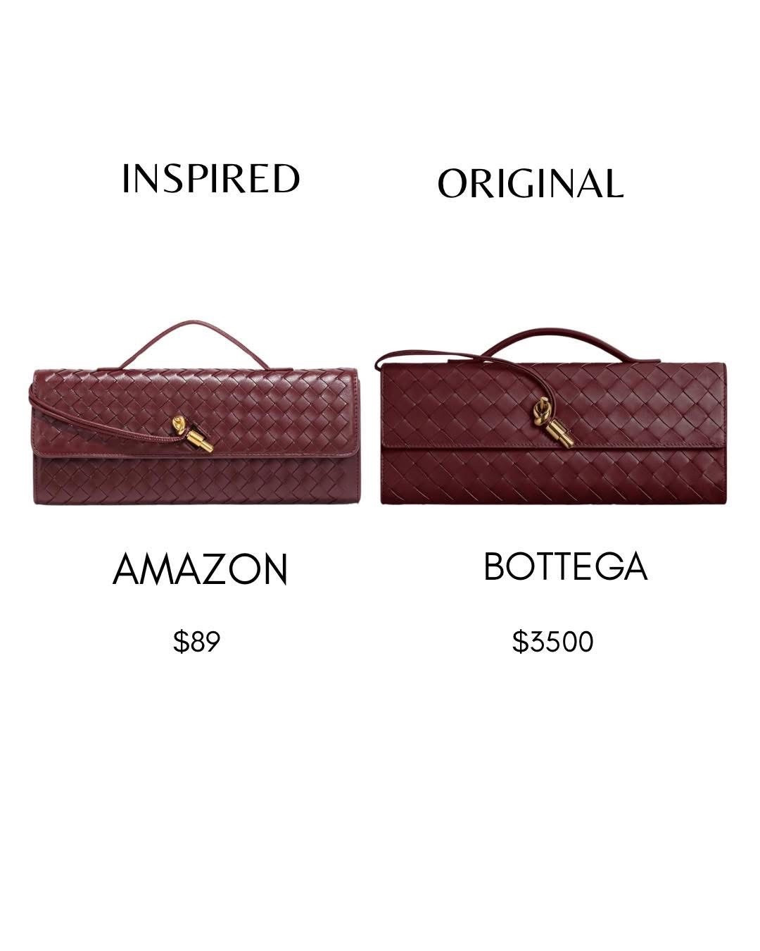 ✨ The viral woven clutch dupe is HERE! ✨ This Amazon find gives you the luxurious look of the Bottega Veneta Intrecciato style for a fraction of the cost. This burgundy woven evening bag is the ultimate designer inspired accessory.

It features a beautiful handmade woven leather design, fold-over flap, and a stylish knot closure. Wear it as a shoulder clutch or a crossbody purse for your next date night, wedding, or holiday party. High-quality, affordable fashion—grab this under $100 must-have before it sells out!

#bottegadupes #wovenclutch #amazonfashion #amazonfinds #designerlookforless #burgundybag #eveningbag #handbagdupe #crossbodybag #fallfashion #holidaybag #ltkstyle #ltkunder100

#LTKSaleAlert #LTKFindsUnder100 #LTKGiftGuide