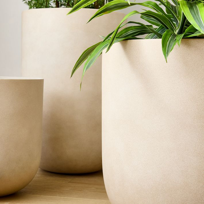 Radius Ficonstone Indoor/Outdoor Planters | West Elm (US)