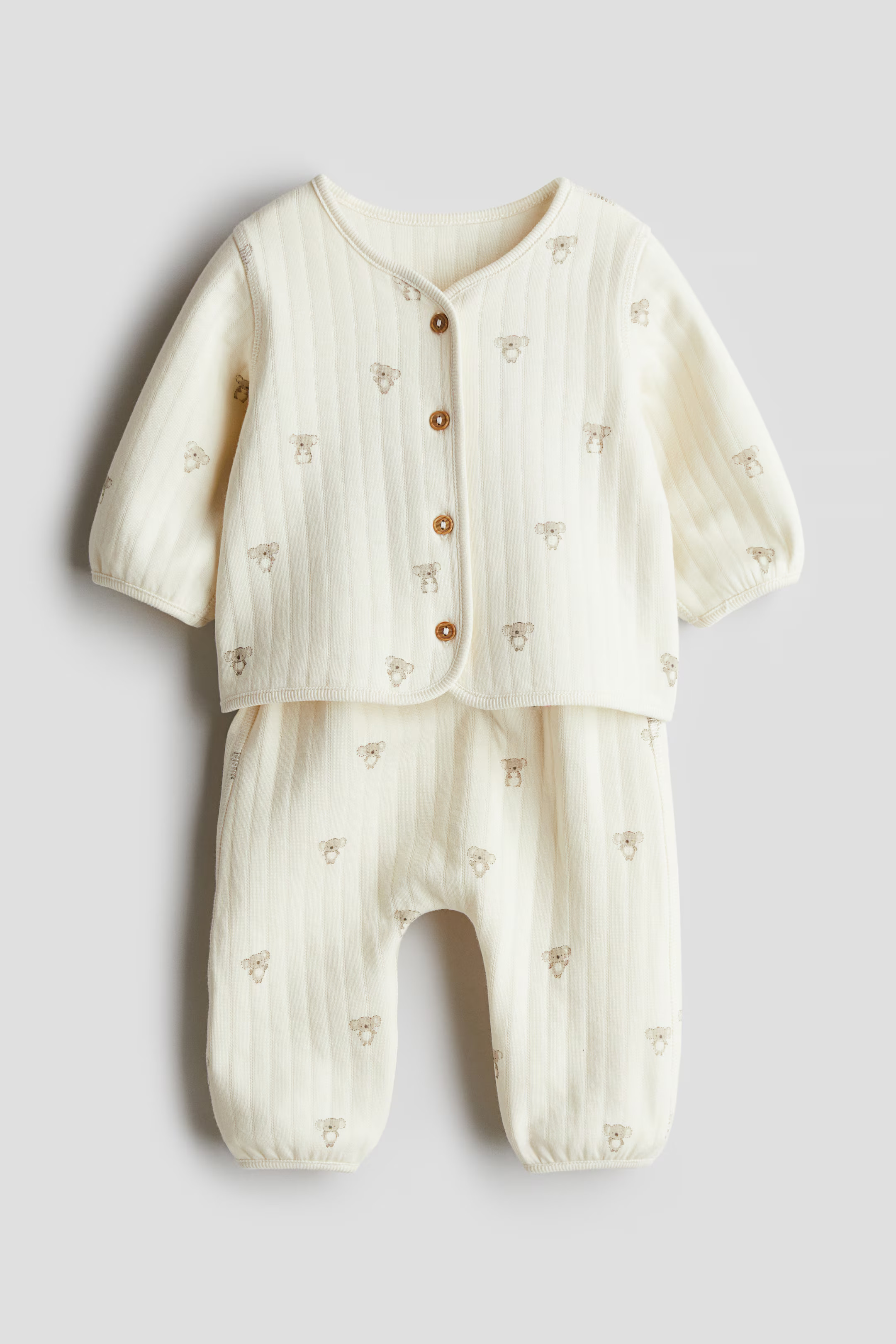 2-piece quilted jersey set | H&M (UK, MY, IN, SG, PH, TW, HK)