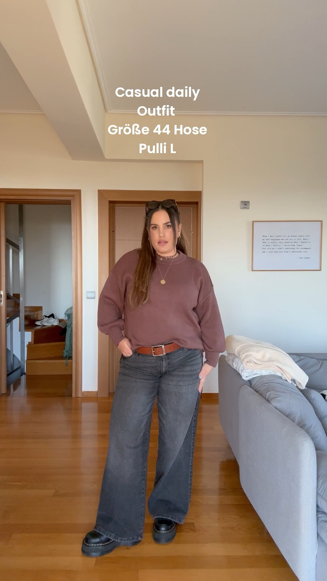 Entspanntes Daily Outfit. Hose 44 und Pulli Größe L 🤍

#LTKcurves #LTKmidsize #LTKwinter