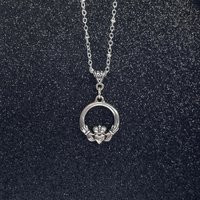 Irish Claddagh Necklace. Generational Celtic Keepsake. Love Loyalty Friendship. Silver Plated | Etsy (US)