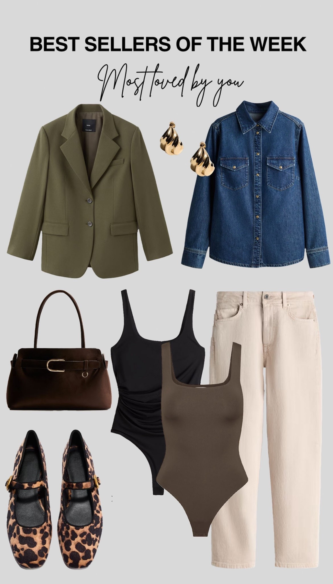 Best sellers of the week 🙌🏼

#bestif #speing #bestsellers #blazer #jeans #bodysuit

#LTKshoes #LTKspring #LTKjeans