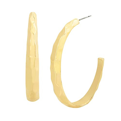 Hammered Hoop Earrings | Amazon (US)