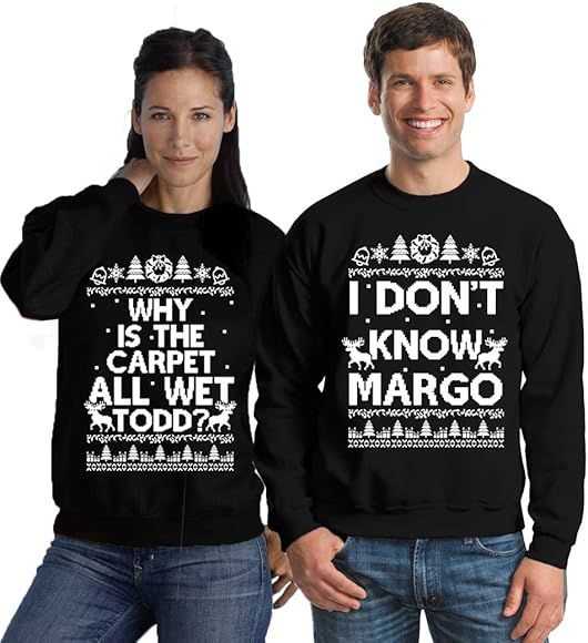 Pekatees Margo Todd Sweatshirts Todd Margo Sweaters Couples Christmas Sweater | Amazon (US)