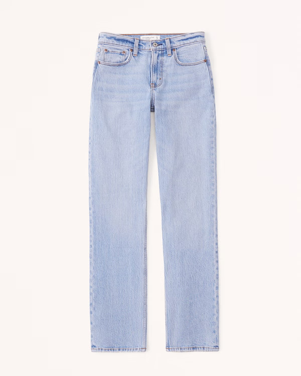Mid Rise 90s Straight Jean | Abercrombie & Fitch (US)